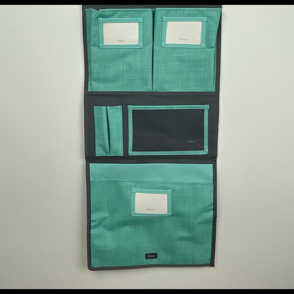 Thirty One Teal Grey Hang It Up Wall Calendar Organizer